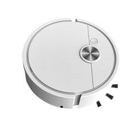 Genérico Altura 5.5 Cm Robot Aspirador 3 En 1 | Ultra Fino Y Silencioso 40dB - 300Pa Succión, 40min Autonomía, Carga Automática - para Apartamentos Pequeños, Pelos De Mascotas - Blancos