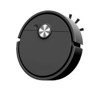 Genérico Altura 5.5 Cm Robot Aspirador 3 En 1 | Ultra Fino Y Silencioso 40dB - 300Pa Succión, 40min Autonomía, Carga Automática - para Apartamentos Pequeños, Pelos De Mascotas - Negro