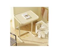 Genérico Altura Ajustable, Mesa abatible, Mesa Auxiliar pequeña Plegable con portavasos, Adecuada for el hogar, Oficina, mesita de Noche, cafetería(Coffee)