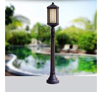 Genérico Alumbrado público exterior de la lámpara de poste 42.1inch con la luz de cristal del poste de la sombra for el patio, camino