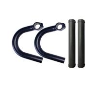 Genérico Aluminum Bike Bar Ends 15cm Ergonomic Handlebar Extenders For Road