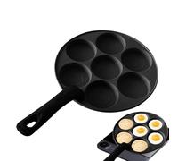 Genérico Aluminum Omelette Pan - 23cm Nonstick Egg Frying Cooking Pan 7-Hole Breakfast Omelette Skillet | Multi Functional Non Stick Pans For Eggs Pancakes Hamburgers Bacon Kitchen