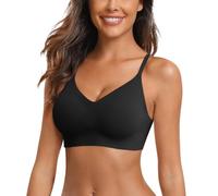 Genérico Amaframe Sujetador Sin Aros- Sujetadores Mujer Push Up- con Tirantes Anchos Transpirable Acolchada Básico Ligeros Cómodas Brasieres Cubriendo Los Senos Laterales Fitness Elevación Yoga Bra