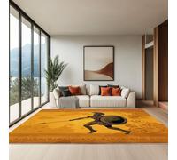 Genérico Amarillo Alfombra Lavable a máquina 140 x 200 cm, Soldados Griegos AntiguosAlfombra Antideslizante Resistente a Las Manchas, para salón, Dormitorio, Oficina y decoración del hoga
