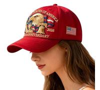 Genérico American Heritage Baseball Cap, Outdoor Sports Sun Hat, 250 años Celebration Headpiece, Lightweight Adjustable Fishing Hiking Camping Travel Cap for Men Women Veterans Family Events