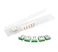 Genérico American Mahjong Rack with Magnetic Pusher - Acrylic Tile Holder Organizer, Detachable Stand For 17.5in Or 20in Game Sets