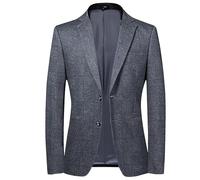 Genérico Americana Hombre Casual, Blazer Informal para Hombre, Chaqueta Deportiva, Corte Clásico, Elástico, De 2 Botones, Chaqueta De Traje, Corte Entallado, Traje Formal De Negocios, Chaqueta De