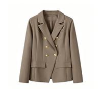Genérico Americana Mujer Diseño Especial, Blazer Entallado de Moda con Corte Moderno, Chaqueta de Traje Casual Elegante para Trabajo, Oficina y Calle