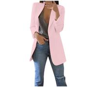 Genérico Americana Mujer Talla Grande, Chaqueta Fina Mujer Casual Elegante Americana Otoño Entretiempo Fina Chaqueta Oficina Delgado Fiesta Chaqueta Trabajo para Damas De Oficina