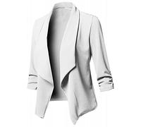 Genérico Americanas Mujer Verano, Traje De Chaqueta Mujer, Abierto Al Frente Elegante Fiesta Festival Noche Formal Negocio Trajes Moda Casual Oficina Trabajo Simple Cardigan Chaquetas para Negocio
