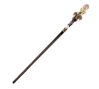 Genérico Amethyst Crystal Wand, Handcrafted Fairy Magic-Wand, 11.81 Inches Natural Point, Mystical Role-Play Accessory, Sturdy Artisan Design for Adults, Cosplay, Decoration, Role Games