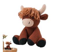 Genérico Amigurumi - Muñeco de Ganchillo,Decoración de Escritorio de Vaquita Linda,para Mujeres, Hombres, Niños, Pareja, Escritorio, Estantería, Hogar y Recuerdos de