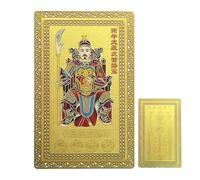Generico Amuleto Tai Sui 2026 - Tarjetas de oro Tai Sui | Bendición de Wen Zhe, Talismán anual de, Carta de la para el éxito, Baraja de bendición para el éxito Adultos Buscar