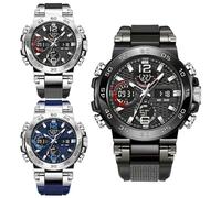 Genérico Analog Digital Watch - Waterproof Wristwatch | Double Display Timepiece with Fashionable Design, Sports Watch with Casual Style, Men’s Office Accessory, Travel Wristwatch