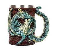 Genérico Ancient Tankard - Gothic Ale Stein, Novelty Cup for Social Gatherings, Stainless Drinkware with Smooth Fin ish, Party Supplies, 3D Beer Vessel for Coffee Moments and Tea Rituals