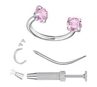 Genérico Anelli Per Il Naso Da Donna,Gioielli In Acciaio Inossidabile Alla,Anello Da Naso A Ferro Di Cavallo Con Gemma | Per Vacanze Compleanno Matrimonio Ballo Eventi Feste Appuntamenti