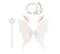 Genérico Angel Fairy Wings Costume - 32. Inches Halloween Cosplay Wings Soft, Skin Friendly Accessories for Women, Girls, Mothers, Sisters, Mother Holiday Dress Up Parties.