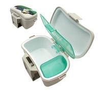 Genérico Angelköderbox Isoliert - Praktische Hüftbox Für Lebendköder & | Doppellagige Wärmeisolierte Köderbox Für Boot & Flussangeln | Robustos ABS Design 17x12x9 Cm, Ideal Für Camping, Outdoor &