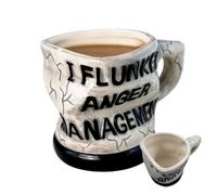 Genérico Anger Management Mug | Inspirational Ceramic Tea Cup - Novelty Beverage for Water Drinking, Ideal Wine, Milk, Hot Cocoa