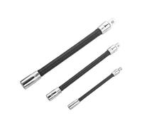 Genérico Angled Drill Extension Rod, Elastic Metal Drive Connector, Multi Direction Bit Accessory Kit, Hard Reach Fastener Tool for Car Repair Workshop Mechanic Equipment Use 5.51x0.47in