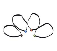 Genérico Anillas Bajos Mosca - Pack 4 con Enhebrador, Soporte Elástico para Bajos Alambre, Accesorios Trucha Perca Bagre Agua Salada