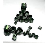 Genérico Anillas de Aluminio para Aves 2026 Canarios Perruche Exótica (20, 2.7)