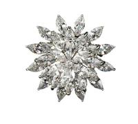 Genérico Anillo Abierto con Copo de Nieve y Circonita Giratoria Deja Ir y Volver, Joya Inspiradora Ajustable para Mujer (1 PCS-C)