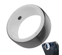 Generico Anillo de cerámica - Fitness Tracker de cerámica Smart Ring,Anillo portátil para electrónica portátil con 6 tarjetas RFID para regalo de cumpleaños para hombres, niño y niña