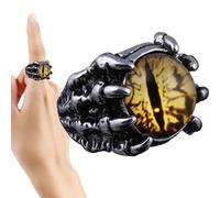 Genérico anillo de mal de - anillo de punk | Apertura única Vintage gótico mal del anillos góticos Vintage Biker joyería gótica Punk mal de anillos para hombres y mujeres