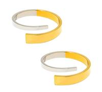 Genérico Anillo de promesa eterna para hija, anillo abierto bicolor para mujer. Madre e hija siempre juntas. (2pc)