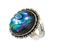 Genérico Anillos ajustables de con detalle de natural Anillos de vástago abierto contemporáneos perfectos para uso diario Aro de hecho a mano