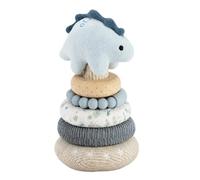 Genérico Anillos Apilables de Felpa Peluche Suave sensorial evolutivo | Torre de anillos apilables de animales y bloques para sala de juegos, guardería, preescolar, aula, interior y exterior