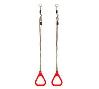 Generico Anillos de entrenamiento, equipo de entrenamiento ajustable antideslizante | Correas largas tiran sobre anillos para columpio, para jóvenes chicos niñas niños juegos al aire libre jardín Cor