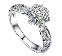 Generico Anillos De Velas De Navidad para Pilares Excavar joyas fuera de los accesorios de compromiso del regalo de las mujeres del anillo de los anillos de boda Anillo de la Mariposa, 7, Sin piedras