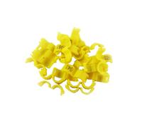 Genérico Anillos for Patas con Clip for Pájaros, 20 Unidades, for Paloma Canaria, Loro Pequeño, Periquito, Agapornis, Diámetro Interior 2,7 Mm, 3 Mm, 4 Mm, 4,5 Mm, 5 Mm(Yellow,5mm)