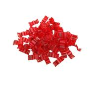 Genérico Anillos for Patas con Clip for Pájaros, 20 Unidades, for Paloma Canaria, Loro Pequeño, Periquito, Agapornis, Diámetro Interior 2,7 Mm, 3 Mm, 4 Mm, 4,5 Mm, 5 Mm(Red,4mm)