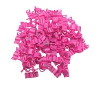 Genérico Anillos for Patas con Clip for Pájaros, 20 Unidades, for Paloma Canaria, Loro Pequeño, Periquito, Agapornis, Diámetro Interior 2,7 Mm, 3 Mm, 4 Mm, 4,5 Mm, 5 Mm(Pink,2.7mm)