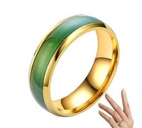 Genérico Anillos Giratorios De Control Del Estado De Ánimo - Anillos De Estadso De Ánimos De 0,7 Pulgadas | Moods Riñg Para Niños Pareja Riñg 1 Uds. Que Cambia De Color Estado De Ánimo Emoción