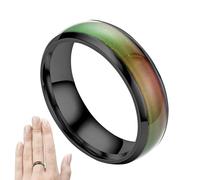Genérico Anillos Giratorios De Control Del Estado De Ánimo - Anillos De Estadso De Ánimos De 0,7 Pulgadas | Moods Riñg Para Niños Pareja Riñg 1 Uds. Que Cambia De Color Estado De Ánimo Emoción