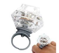 Genérico Anillos LED: De Dedo Con Luz Intermitente, Pequeños Juguetes Brillantes, Joyas Brillantes Para Regalos De Fiesta, Anillos LED Divertidos Para Niños Y Adultos | Accesorios Coloridos