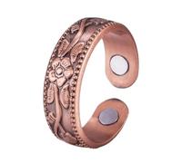 Generico Anillos magnéticos para hombres, diseño elegante - Joyas de cobre cómodas unisex para adultos ideales para bodas y fiestas de pareja, riferimento alla descrizione, Cobre, Consulte la