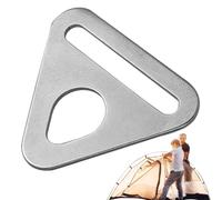 Genérico Anillos triangulares | Ajustador de hebilla Triangular de acero inoxidable resistente | Triángulo D Rings Ajustador Triángulo Bar Pivot Clip para Correa Bolsas Correa