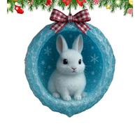 Genérico Animal Christmas Ornaments - 2D Acrylic Pendant Crafts,Festive Lovely Animal Christmas Hangable Extensive Trees Decorations,for Home Farmhouse Vacation Bedroom Festival Outdoor Wall Indoor