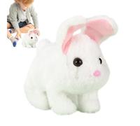 Genérico Animal de Compañía Interactivo - Peluche Interactivo Conejo Caminando con Sonido - Lindo de Peluche | Ideal para niñas, niños y mujeres, Pascua, cumpleaños y Navidad