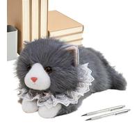 Generico Animal de gato - Realista de 12 pulgadas, para gatos de niños | Mamá para casa, oficina, dormitorio compartido, sofá, sala de estar, dormitorio de,