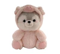 Generico Animal de Husky, Cute Creative Pet transformado Koala Pig Fox Dinosaur Peluche, Cuddly Stuffed Husky Dog Plush, Stuffed Dog Peluche para sofá dormitorio Car Decor
