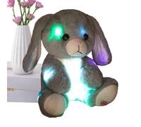 Generico Animal de luminoso - Conejito de 9,8 pulgadas, peluche coleccionable para , suave luz nocturna brillante | Juguete interactivo de conejo para niños, niñas, hogar, guardería
