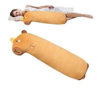 Genérico Animal de Peluche Capybara - Almohada De Cuerpo Capybara De 38,58 Pulgadas, Almohada Grande Abrazo Espongioso | Suave Y Largo, Juguete de Felpa, Cuerpo De Apoyo Extraíble Y Lavable Para