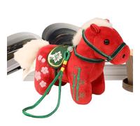 Genérico Animal De Peluche De Caballo - Muñeca del Año De La Suerte 2026 | Animales De Peluche De Caballo | para Niños, Niñas, Fiesta En La Granja, Navidad, Y Año Nuevo Chino