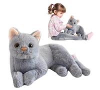 Genérico Animal de Peluche de Gato Realista | Animal de Peluche de Gato Realista | Animales de de para niñas, Animal de de para la decoración del Festival de la Oficina en el